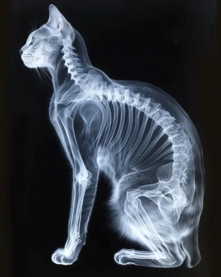 Raio x para gato